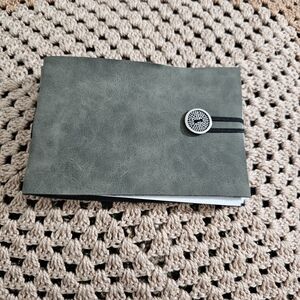Elegant Gray Pleather Sketchbook